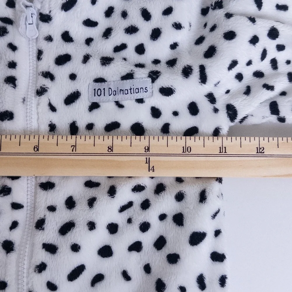 Disney Baby x‎ Primark 101 Dalmatians One Piece Zip Jumpsuit Black White 6-9m